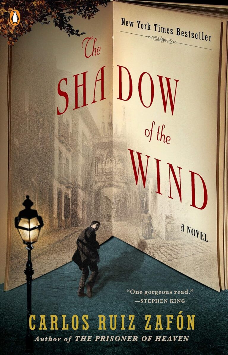 book cover for shadow of the wind by carlos ruiz zafon